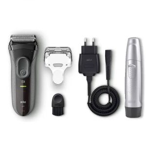 ماشین اصلاح براون BRAUN سری سه مدل 3000VS (همراه با مو زن)