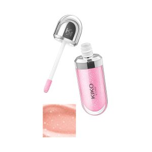 لیپ گلس درب نقره ای تری دی هیدرا کیکومیلانو، شماره 03 Pearly Apricot