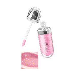 لیپ گلس درب نقره ای تری دی هیدرا کیکومیلانو، شماره 26 Sparkling Hibiscus Pink