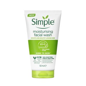 ژل شوینده صورت سیمپل مدل moisturising حجم 150میل