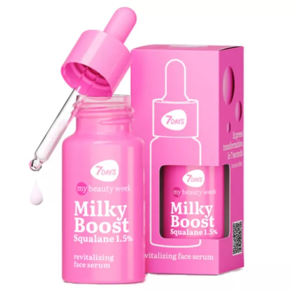 7days-Revitalizing-face-serum-MILKY-BOOST-Squalane-1-600x600 سرم جوانساز Milky boost سون دیز - Image 1