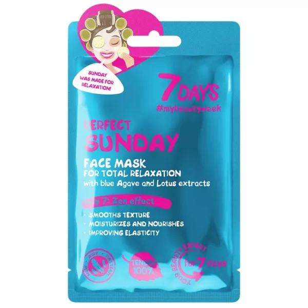 Face-sheet-mask-for-total-relaxation-Perfect-Sunday-600x600 ماسک صورت ورقه ای بهبود الاستیک پوست سون دیز مدل Perfect Sunday - Image 1